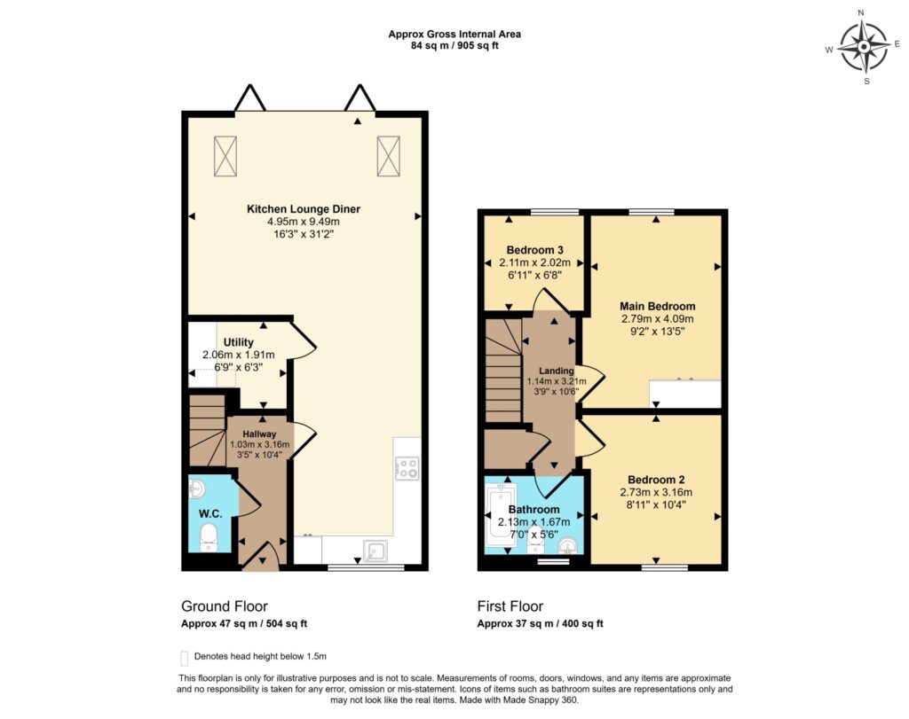 Floor plan for Corn Street