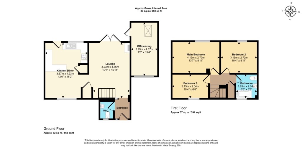 Floor plan for Calais Dene