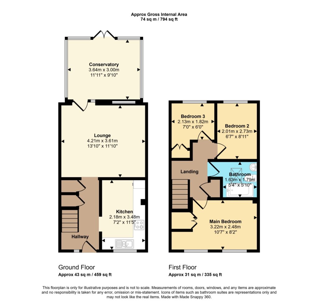 Floor plan for Pinecroft