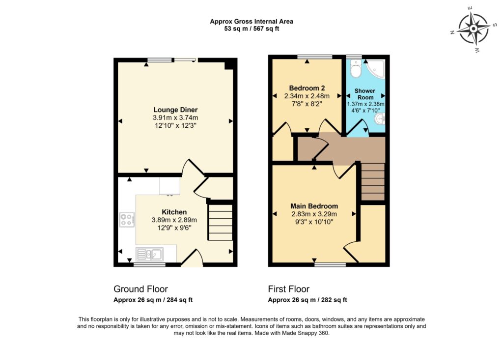 Floor plan for Campden Close