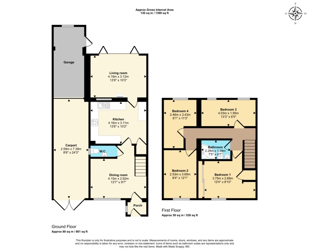 Floor plan for Bracken Close