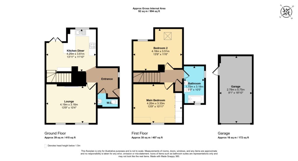 Floor plan for Cotswold Meadow